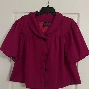 New Directions Pink Short Sleeve Jacket
